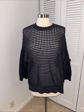All Saints Black Knit Sweater - Medium